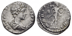 CARACALLA.(197-217).Rome.Denarius. 

Obv : M AVR ANTON CAES PONTIF.
Bust of Caracalla, bare-headed, draped, right.

Rev : MARTI VLTORI.
Mars, helmeted...