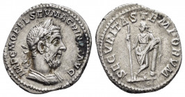 MACRINUS.(217-218).Rome.Denarius.

Obv : MP CM OPEL SEV MACRINVS AVG.
Bust of Macrinus, laureate, long bearded, draped, cuirassed, right.

Rev : ...