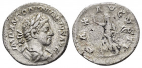 ELAGABALUS.(218-222).Rome.Denarius.

Obv : IMP ANTONINVS PIVS AVG.
Bust of Elagabalus, laureate, draped, right.

Rev : PAX AVGVSTI.
Pax, draped, walki...