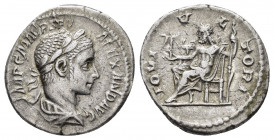 SEVERUS ALEXANDER.(222-235).Rome.Denarius.

Obv : IMP C M AVR SEV ALEXAND AVG.
Bust of Severus Alexander, laureate, draped, right.

Rev : IOVI VLTORI....