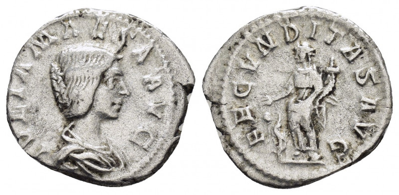 JULIA MAESA.(218-222).Rome.Denarius.

Obv : IVLIA MAESA AVG.
Bust of Julia Maesa...