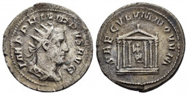PHILIP I.(244-249).Rome.Antoninianus.

Obv : MP PHILIPPVS AVG.
 Bust of Philip the Arab, radiate, draped, cuirassed, right.

Rev : SAECVLVM NOVVM.
Hex...