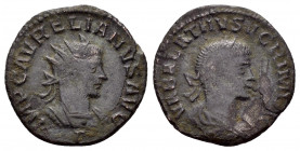 AURELIAN and VABALATHUS.(270-275).Antiochmint.Antoninianus.

Obv : MP C AVRELIANVS AVG A.
Radiate and cuirassed bust of Aurelian right.

Rev : VABALAT...