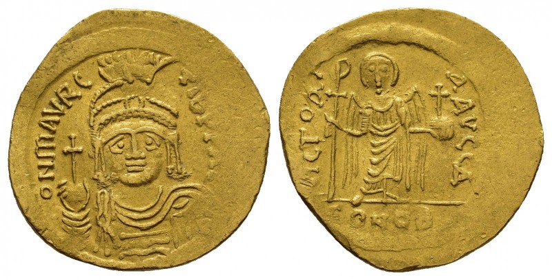 MAURICE TIBERIUS.(582-602).Constantinople.Constantinople.Solidus.

Obv : D N M...