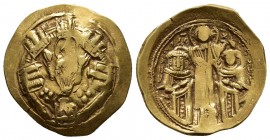 ANDRONICUS II 1325-1328 with ANDRONICUS III.(1325-1328).Constantinople.Solidus.

Obv : The Virgin Mary, orans, within city walls with four towers.
...
