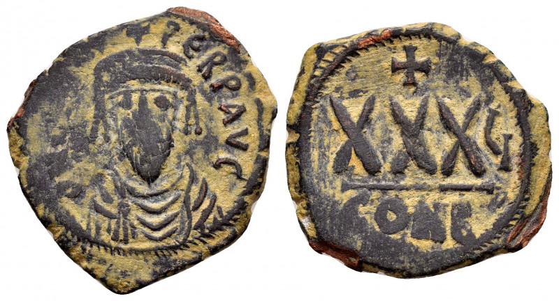 PHOCAS.(602-610).Constantinople.Ae.

Obv : δN FOCAS PЄRP AVC.
Crowned, draped, a...