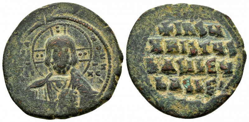 ANONYMOUS FOLLES.Class A3.Attributed to Basil II & Constantine VIII.(976-1025).C...