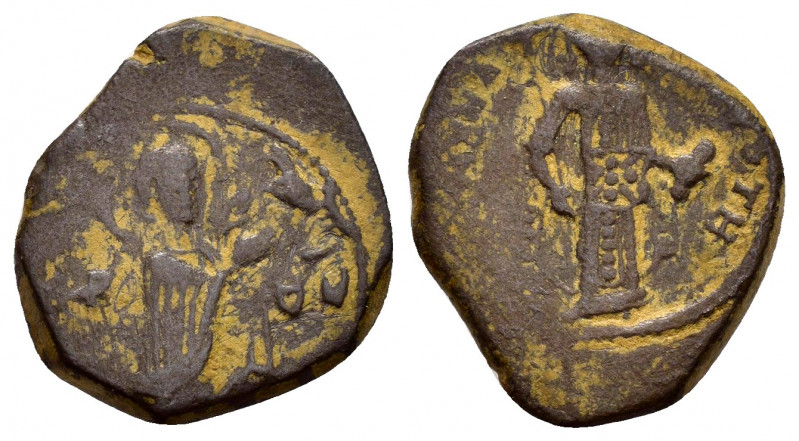 MANUEL I.(1143-1180).Constantinople.Tetarteron.

Obv : MANYHΛ ΔЄCΠOTHC.
Manuel s...