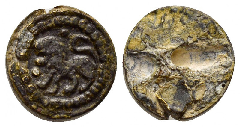 ARMENIA.Seal.
Obv : Lion walking to left, wreath border.

Rev : Blank.

Conditio...