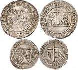 HENRI VI (1422-1453).
Blanc aux écus 3,11 g. Dy.445- Laf.449. TB àTTB
Petit blanc aux écus 1,54 g. Dy.446-Laf.450. TB
(Lot de 2 pièces)