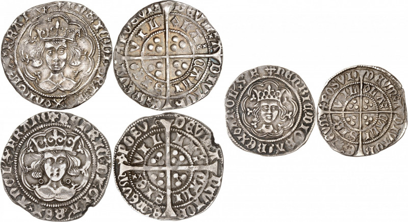 CHARLES VII (1422-1461).
Gros de Roi, 2e émission 3,44 g. 
Dy.518a-Laf.513a. T...