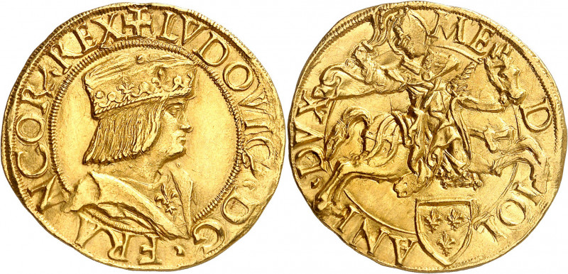 LOUIS XII (1498-1514). Duché de Milan (1499-1512).
Double ducat d’or 6,99 g.
A...
