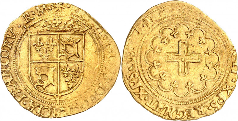 FRANÇOIS 1er (1515-1547).
Écu d’or à la croisette du Dauphiné (1er avril 1542) ...