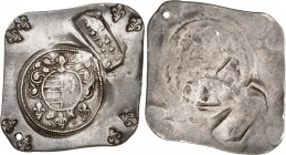 LOUIS XIV (1643-1715). Siège de Landau.Les Français assiégés par les impériaux. 1 Livre 1 Sou 1702, 6,06 g. B.1394. Trou de suspension. TTB 
Pendant ...