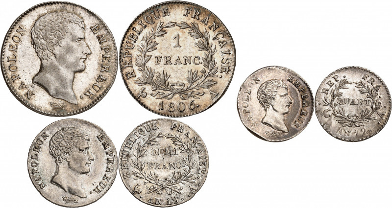 PREMIER EMPIRE (1804-1814) Napoléon 1er.
1 Franc 1806 A=Paris 5,05 g. Gad.444. ...