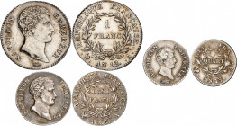 PREMIER EMPIRE (1804-1814) Napoléon 1er.
1 Franc An 12 A= Paris. Gad.443. TTB À Sup
1/2 Franc 1806 A= Paris. Gad.396. TTB à Sup
1/4 de Franc An 13 ...