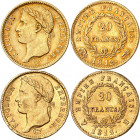 PREMIER EMPIRE (1804-1814) Napoléon 1er.
20 Francs 1812 R Couronné=Rome 6,41 g. Gad.1025- Fr.515. TTB
20 Francs 1812 U=Turin 6,41 g.Gad.1025 (7 339 ...