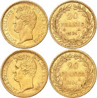 LOUIS PHILIPPE I (1830-1848).
20 Francs « tête nue ». Tranche en creux 1831 A=Paris.
A/ LOUIS PHILIPPE I ROI DES FRANÇAIS. Sa tête nue à gauche.
R/...