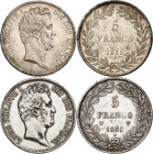 LOUIS PHILIPPE I (1830-1848). 
5 Francs « tête nue ». Tranche en creux 1831 A=Paris (6 147 350 ex.) et 1831 W=Lille (6 323 668 ex.).
A/ LOUIS PHILIP...