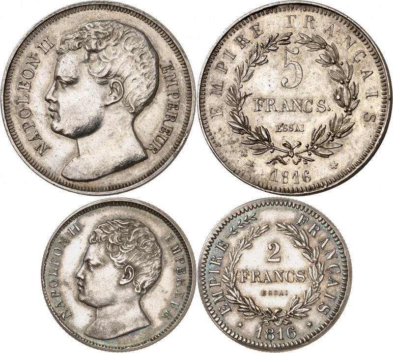 NAPOLEON II, Roi de Rome (1811-1832) 
5 Francs ESSAI 1816 en argent (26,18 g) T...