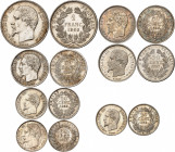 NAPOLEON III (1852-1870). 
1 Franc « tête nue » 1860 A=Paris. Gad.460. TTB à SUP 
50 Centimes « tête nue » 1856 D=Lyon. Gad.414. TTB à SUP 50 Centim...