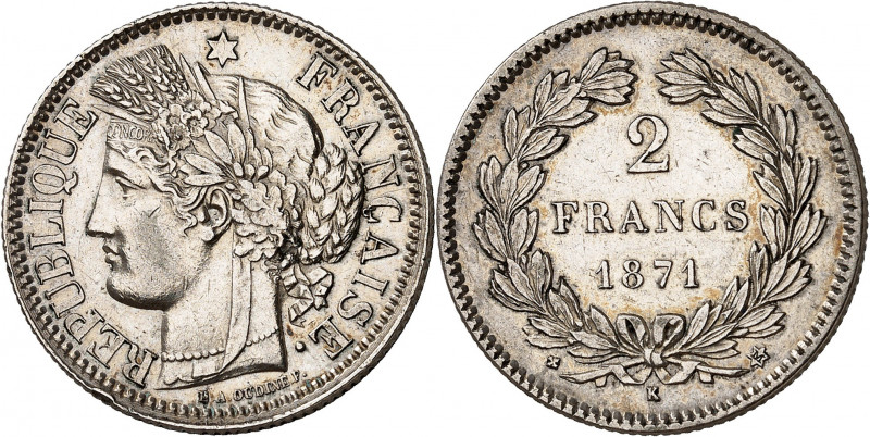 GOUVERNEMENT DE DEFENSE NATIONALE et COMMUNE DE PARIS (1870-1871). 
2 Francs « ...