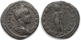 Römische Münzen, MÜNZEN DER RÖMISCHEN KAISERZEIT. Moesia Inferior, Marcianopolis. Gordianus III. Ae 27, 238-244 n. Chr. (10.15 g. 25.5 mm) Vs.: M ANT ...