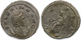 Römische Münzen, MÜNZEN DER RÖMISCHEN KAISERZEIT. Gallienus (253-268 n. Chr) für Salonina. Antoninianus 265-267 n. Chr. (3.26 g. 21 mm) Vs.: SALONINA ...