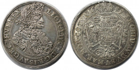 RDR – Habsburg – Österreich, RÖMISCH-DEUTSCHES REICH. Leopold I. (1657-1705). 1/2 Taler 1699 KB, Kremnitz. Silber. 14,31 g. Herinek 849. Vorzüglich, H...