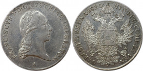 RDR – Habsburg – Österreich, KAISERREICH ÖSTERREICH. Franz I. (1792-1835). Taler 1820 A. Silber. Dav. 7. Fast Stempelglanz