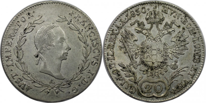 RDR – Habsburg – Österreich, KAISERREICH ÖSTERREICH. Franz I. (1804-1835). 20 Kr...