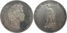 Altdeutsche Münzen und Medaillen, BAYERN / BAVARIA. Ludwig I. (1825-1848). Geschichtstaler 1835, "Bayerische Hypothekenbank". Silber. AKS 133. Vorzügl...