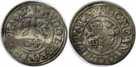 Altdeutsche Münzen und Medaillen, MINDEN - BISTUM. Anton von Schauenburg (1587-1599). 1/24 Taler (Groschen) 1592. Schön. Selten