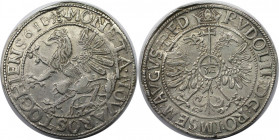 Altdeutsche Münzen und Medaillen, ROSTOK. Taler (32 Schilling) 1611, mit Titel Rudolfs II. Silber. 28.6 g. Dav. 5778. Fast Vorzüglich. Selten!