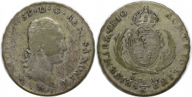 Altdeutsche Münzen und Medaillen, SACHSEN - ALBERTINE. Friedrich August I. (1806-1827). 1/6 Taler 1810 SGH. Silber. KM 1050, AKS 37. Schön-sehr schön...