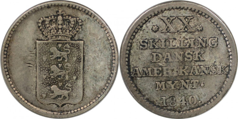 Europäische Münzen und Medaillen, Dänemark / Denmark. Dänisch-Westindien. Christ...