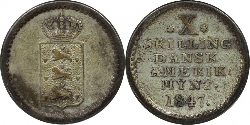 Europäische Münzen und Medaillen, Dänemark / Denmark. Dänisch-Westindien. Christ...