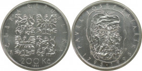 Europäische Münzen und Medaillen, Tschechoslowakei / Czechoslovakia. 200. Geburtstag von Pavel Josef Safarik. 200 Kronen 1995. 13,0 g. 0.900 Silber. 0...