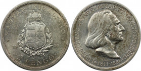 Europäische Münzen und Medaillen, Ungarn / Hungary. 2 Pengö 1936. Zum 50. Todestag von Franz Liszt. Silber. KM 515. Fast Stempelglanz