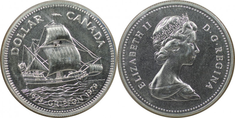 Weltmünzen und Medaillen, Kanada / Canada. "Griffon". 1 Dollar 1979. 23,33 g. 0....