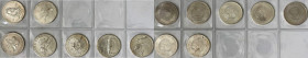 Weltmünzen und Medaillen, Kuba / Cuba, Lots und Sammlungen. 7 x 5 Pesos (1981-1982). Set 7 Stück. Stempelglanz. Einzeln in Münzhüllen verschweißt