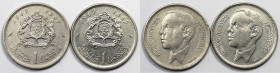 Weltmünzen und Medaillen, Marokko / Morocco, Lots und Sammlungen. 2 x 1 Dirham 1969. Lot von 2 Münzen. Nickel. Bild ansehen Lot
