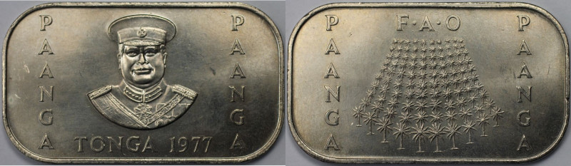 Weltmünzen und Medaillen, Tonga. Serie: F.A.O. 1 Pa'anga 1977. Kupfer-Nickel. KM...