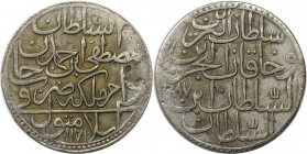 Weltmünzen und Medaillen, Türkei / Turkey. Mustafa III. (1757-1774). 1 Zolota 1774 (AH 1187). KM 316. Fast Vorzüglich