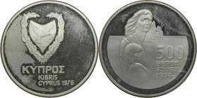 Weltmünzen und Medaillen, Zypern / Cyprus. 2. Jahrestag der türkischen Invasion. 14,14 g. 0.925 Silber. 0.42 OZ. KM 45a. Polierte Platte