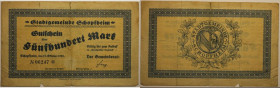 Banknoten, Deutschland / Germany. Notgeld, Schopfheim, Inflation. 500 Mark 1922. III