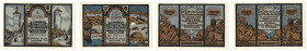 Banknoten, Deutschland / Germany, Lots und Sammlungen. Notgeld Rothenburg ob der Tauber. 2 x 1 Mark 1921. Lot von 2 Banknoten. Kassenfrisch
