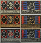 Banknoten, Deutschland / Germany, Lots und Sammlungen. Notgeld, Eutin Ev. Luth. Landeskirche des Landesteiles Lübeck. 25, 50, 75 Pfennig 1921. G/M 356...
