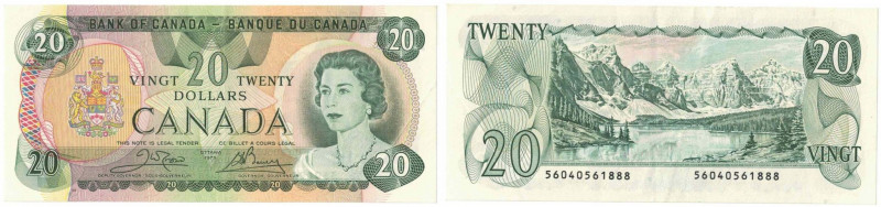 Banknoten, Kanada / Canada. 20 Dollars 1979. Pick 93b. I-