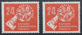 Briefmarken / Postmarken, Deutschland / Germany. DDR. Volkswahlen. 24 Pf 1950. Mi.Nr.: 275 **